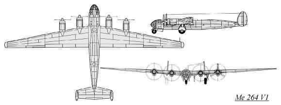 汉音对照 德国ME264重型轰炸机 de guo ME26