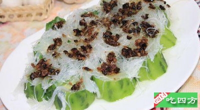 蒜蓉豉汁粉丝蒸丝瓜(图)-国内菜系suan 