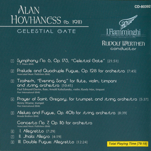 alan hovhaness -《celestial gate》(天国之门)[ape]