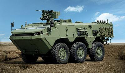土耳其奥托卡公司推出新型6×6型arma装甲车