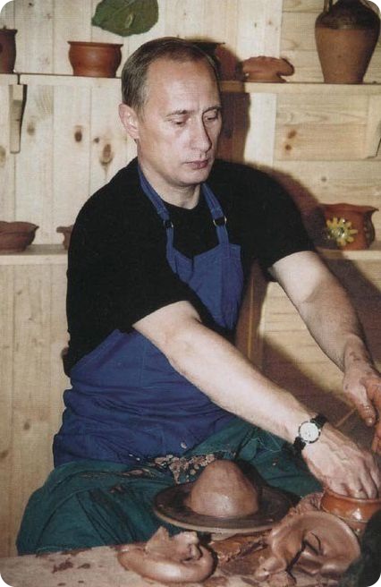 不一样的普京!硬汉也有可爱时(组图)(29)