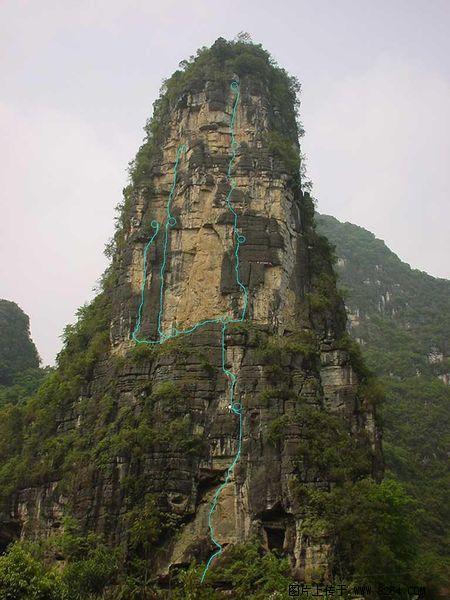 guang xi yang shuo mu zhi feng pan yan lu xian