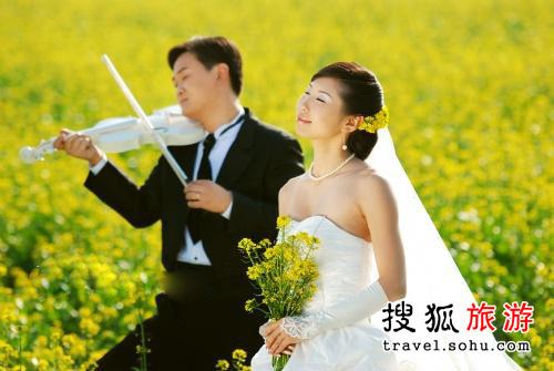 花海婚纱照_森系婚纱照