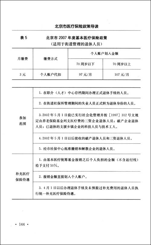 北京市医疗保险政策导读(12333劳动保障咨询