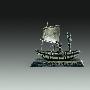 银芦苇船模型