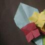 趣味折纸——绣球花叶子的折法以及花叶组合
