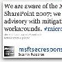 微软SharePoint发现高危XSS漏洞－漏洞公告