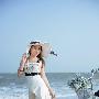 轻风柔情之看海的美女户外写真－美女明星