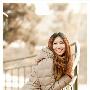 早春公园满带笑容的美女户外写真－美女明星