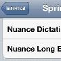 截图显示iOS5内置Nuance语音输入功能