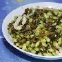 咸菜炒毛豆(图)－国内菜系