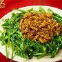 炒生鸡丝豆苗（图）－国内菜系