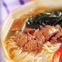 番茄猪肝菠菜面（图）－面食糕点