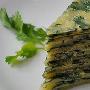 香菜薄饼(图)－面食糕点