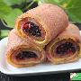 双色苋菜蛋卷饼(图)－面食糕点