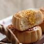 自制白豆沙蛋黄月饼(图)－面食糕点