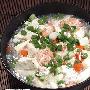 雪花虾仁豆腐羹[图]－特色菜谱