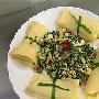 蛋松菠菜（图）－特色菜谱