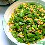 肉沫玉米四季豆（图）－特色菜谱