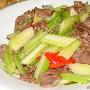 芹菜炒肉片（图）－特色菜谱