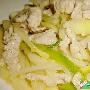 肉丝炒茭白丝(图)－特色菜谱