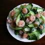 虾仁扒油菜(图)－特色菜谱