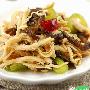 木耳双椒炒手撕鸡丝(图)－特色菜谱