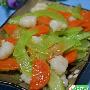 虾仁炒莴苣胡萝卜(图)－特色菜谱