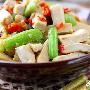 双椒烩丝瓜豆干(图)－特色菜谱
