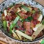 大葱炒腊肉(图)－特色菜谱