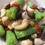 腰果香菇炒芥兰梗(图)－特色菜谱