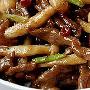 蚝汁海鲜菇炒牛柳(图)－特色菜谱