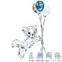 七夕与你相伴 施瓦洛世奇水晶小熊 家品_居家装饰