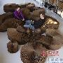 低碳家具 用牛皮纸做成柔软的座椅 家品_居家装饰