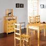 松木餐桌椅,实木长餐桌椅，一桌六椅 家具_居家装饰