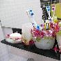 老婆从淘宝淘来的卫浴五件套。 花朵的造型和色彩都很 家装_美丽顾问