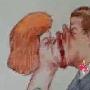 第三式：吸吻 轻轻的吸吮对方的唇部；可用自己的唾液 爱情_男女情感