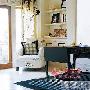 中式家具的雅致风范，素雅的白底黑色花纹细描的布艺沙 装饰_居家装饰