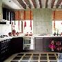 3.大量线条让中式更活泼 厨房是最不容易体现中式空间 装饰_居家装饰