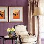 紫色具有与生俱来的高贵气质，墙面选择紫色，再配以清 装饰_居家装饰