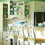 【清爽绿色】绿色橱柜当干净的浅绿铺满厨柜表面，踏进 家品_居家装饰