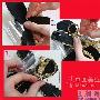 3.加入金色编制绳做装饰，最后加入花纹金属扣点缀在中 家品_居家装饰