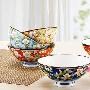 山茶花饭碗山茶花、樱桃、河豚鱼，碗上的元素都是日 家品_居家装饰