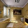 卫浴设计卫生间的设计以明亮为主，用淡黄色的玻化砖， 家居_居家装饰