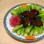 油菜香菇（图）－特色菜谱