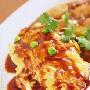 XO酱烧干贝虾仁蛋包饭（图）－西餐菜谱