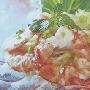 木瓜丝鲜虾沙律(图)－西餐菜谱