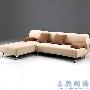 简洁舒适的L型时尚布艺沙发