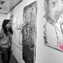 查传讷画展（2 ／4张）评女儿画作：“非常满意，引以 明星_娱乐报道