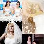 韩国女星挑战婚纱 不同款式展现不同魅力(组图)